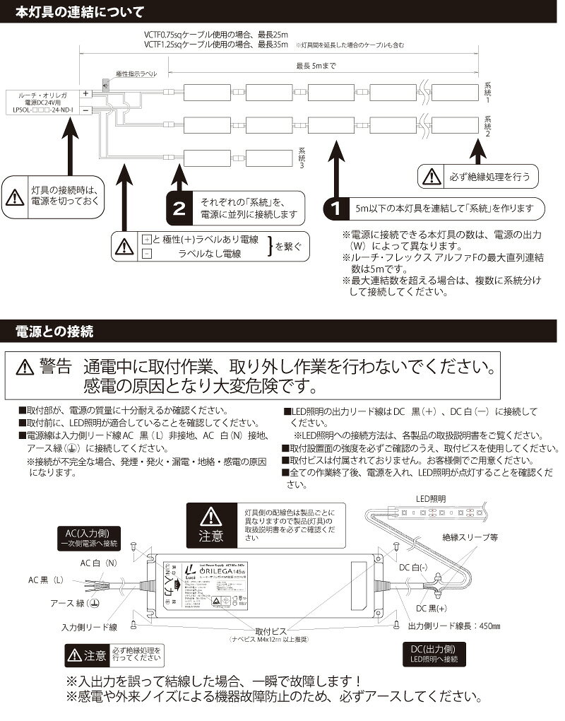 ルーチ LEDテープライト ルーチ・フレックスアルファF 特注品 10mmピッチ DC24V 1187.5mm (電源トランス・コード別売) LFXF10T1188 ※受注生産品 [3]