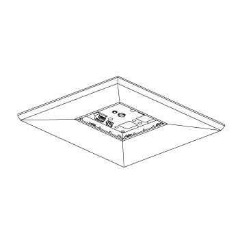 KOIZUMI　LEDベースライト　本体　スクエアタイプ　埋込型　（ランプ別売）　AD92227