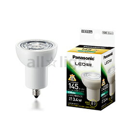 メーカー： Panasonic /パナソニック　 定格消費電力:3.4W（3.4ワット） 質量：72g 100V用　50/60Hz　共用 ビーム角:20° 色温度：4000K ●ランプ周囲温度が0〜40℃の範囲で使用してください。 ●LED素子にバラツキがあるため、同じ品番の商品でも光色・明るさが異なることがあります。 ●ハロゲン電球とは光色、光の広がり方（配光）が異なります。 ●屋外では使用できません。（密閉型器具でも使用不可です） ●紙や布などでおおったり、燃えやすいものに近づけないでください。 ●調光機能のついた電球器具や回路、白熱電球専用の人感センサ付器具、非常用照明器具、誘導灯器具、水銀灯器具、断熱材施工器具などでは絶対に使用しないでください。 このほか、使用器具の種類によって寸法的、熱的、その他の状況により使用できない場合があります。 ●直流や周波数が50Hz,60Hz以外の電源では絶対に使用しないでください。 ●取付け・取外しや清掃のときは、必ず電源を切ってください。 ●水滴のかかる状態や、湿度の高いところで使用しないでください。 ●点灯中のランプを直視し続けないでください。 ●定格寿命は設計値であり保証値ではありません。 ●ランプが奥まったスポットライト器具では、ランプの寿命が短くなる場合がありますのでお勧めできません。 関連キーワード ダイクロハロゲン電球形　ダイクロハロゲンランプ LEDタイプ　LEDランプ　スポット用　JDR形　JDR50　Φ50パナソニック　LED電球ハロゲン電球タイプ　E11口金 ■特徴 100V用の反射鏡付ハロゲン電球に取り替え可能なLED電球です。 口金はハロゲン電球と同じE11口金です。 店舗のスポットライトやダウンライトの照明に適しています。 ダイクロハロゲン電球 3000K 40W(60W形)中角 40W(60W形)広角 3000K 65W(100W形)中角 65W(100W形)広角 パナソニック　LED電球　ハロゲン電球タイプ 40W(60W形) 電球色相当(2700K) 40W(60W形) 白色相当(4000K) LDR3L-M-E11中角 LDR3L-W-E11広角 LDR3W-M-E11中角 LDR3W-W-E11広角 65W(100W形) 電球色相当(2700K) 65W(100W形) 白色相当(4000K) LDR6L-M-E11中角 LDR6L-W-E11広角 LDR6W-M-E11中角 LDR6W-W-E11広角 ダイクロハロゲンとLED電球は光の広がり方が違ってきます。 中心の明るさはそれぞれ相当品に値する明るさですがLEDの特性上、周りにはあまり広がらないため、点灯する箇所、数量によっては暗い部分ができてしまう場合があります。