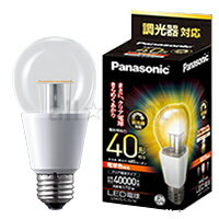 パナソニック　LED電球　一般電球形　クリア電球タイプ　密閉型器具対応　調光器対応　7．0W　40W形相当　全光束485lm　E26口金　電球色相当（2700K）　LDA7LCDW