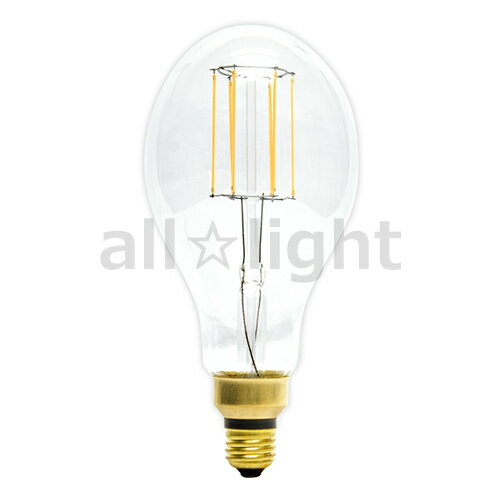舶用電球　ヴィンテージLED電球　エジソンバルブ（エジソン電球）　クリア　DP110　5W　電球色　2700K　E26口金　 ストレートフィラメント　DP1106F2