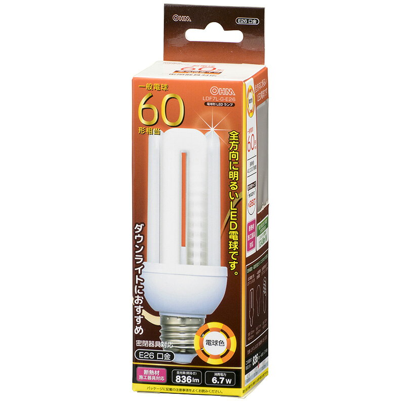 �������ŵ���LED�ŵ塡D���������������ס�E26��60W��������6��7W���ŵ忧��836lm��̩�Ĵ���б���LDF7LGE26