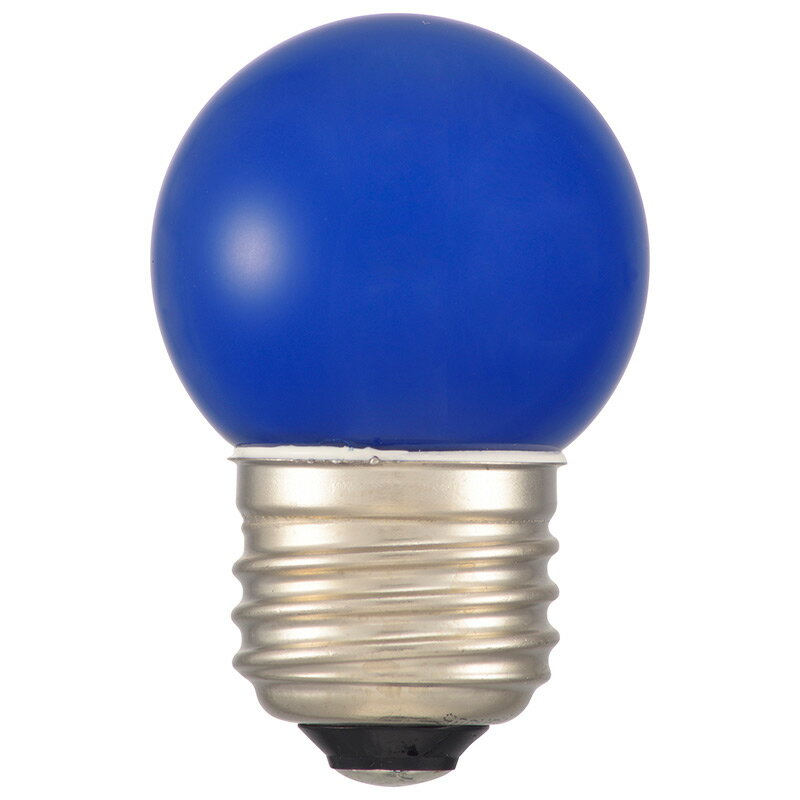 Ball - オーム電機　LED電球　LEDカラー電球　ミニボール球　装飾用　1.4W　4lm　青色　G40（外径40mm）　E26　LDG1BH13