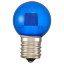 オーム電機　LED電球　LEDカラー電球　ミニボール球　装飾用　1.2W　1lm　クリア青色　G30（外径30mm）　E17　LDG1BHE1714C