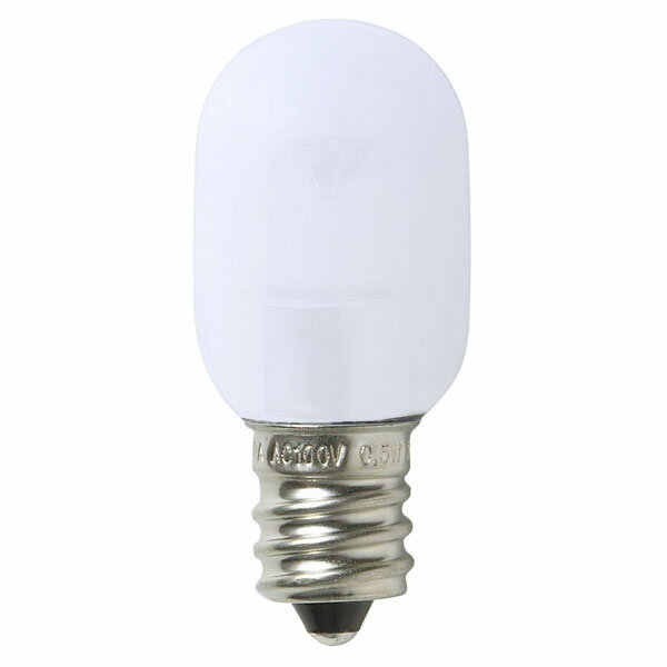 ELPA　エルパボール　LED電球　LEDナツメ球　E12　ホワイト（白）　電球色相当　0．5W　15lm　LDT1LGE12G101