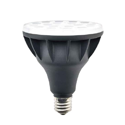ニッケンハードウェア　Viewlamp（ビューランプ）　LED電球　ビーム電球　屋外サイン用　挟角配光　バラストレス水銀灯300W形　昼白色　5700K　4110lm　E39口金　本体：黒色（ブラック）　VLE39NRCBK