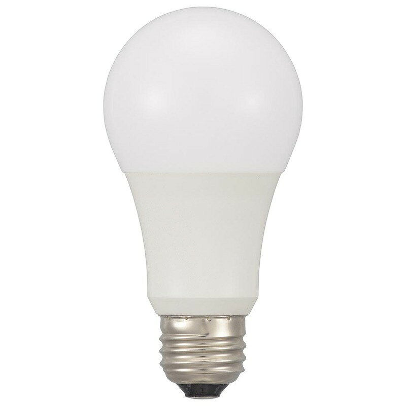 オーム電機　LED電球　一般電球形　全方向タイプ　配光角260度　昼光色　消費電力1...