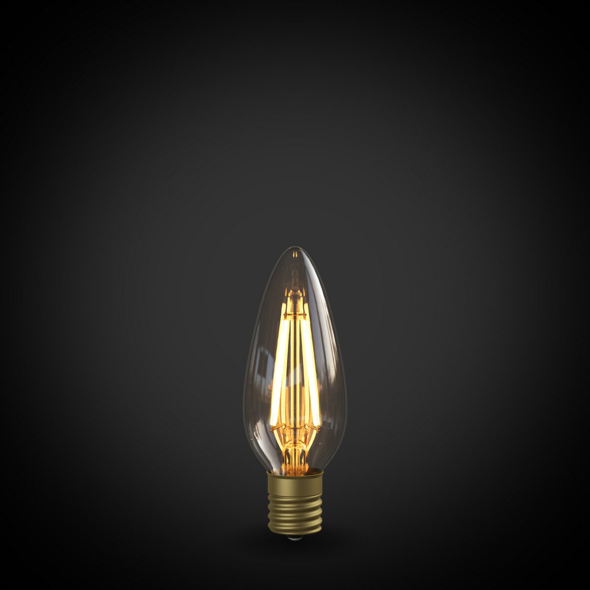 ビートソニック　OnlyOne(オンリーワン)　LED電球　Siphon(サイフォン)　シャンデリア電球形　35W形相当　暖系電球色(2200K)　E17　3.0W　300lm　クリアガラス　LDF28D 3