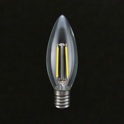 TOZAI　LED電球　シャンデリア型フィラメントLED　クリアタイプ　シャンデリア球25W形相当　深赤系電球..