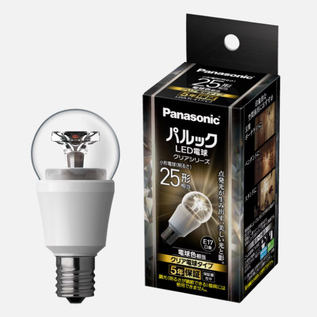 パナソニック　LED電球　ミニクリプトン形(小形電球タイプ) クリア電球タイプ　小...