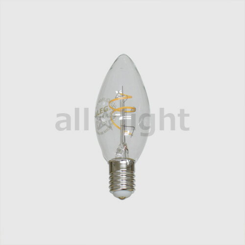 26 mm Cfl - ALEG　Spiral Filament LED　フィラメントLED電球　シャンデリア球形　LED用逆位相調光器に対応　40W形（40W相当）　470lm　4W　E17　電球色2700K　LDC4LC40FLD927