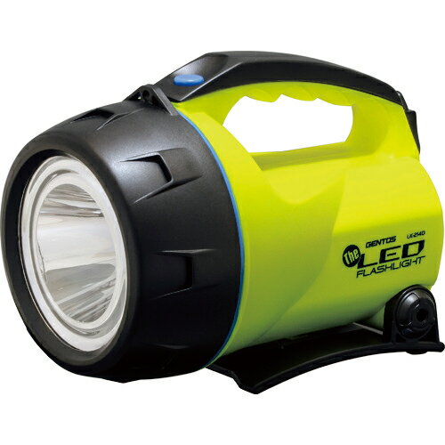 GENTOS　The LEDシリーズ　LED強力ライト　高輝度チップタイプ白色LED　防塵・防滴仕様（IP54準拠）　450lm　ショルダーストラップ付き　単1形アルカリ電池4個用（別売）　LK214D