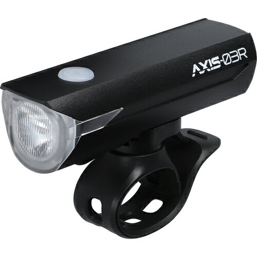GENTOS　AXISシリーズ　バイクライト　高輝度チップタイプ白色LED　防噴流仕様(IPX5準拠)　500lm(最大)　USB充電式(Type-C)　AXS03R