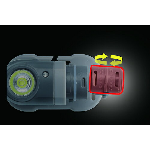 GENTOS　COMPACT HEADLIGHT　LEDヘッドライト　高輝度チップタイプ白色LED　IPX4　最大120lm　単3形アルカリ電池1個（付属）または単4形アルカリ電池1個用（別売）　CP34DD 3