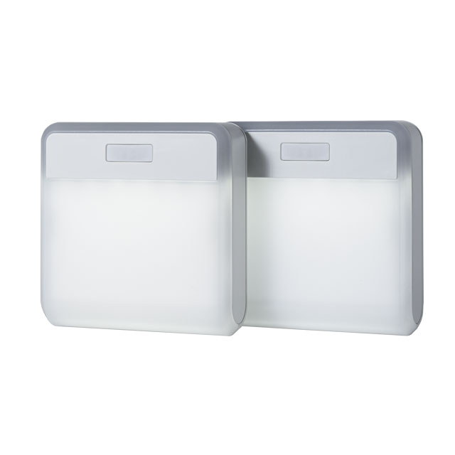 ムサシ　RITEX　激突防止ライトワイヤレス　LED　［2台入り]　20lm　単3形アルカリ乾電池×3本(別売)　※単3形充電池使用可能　センサーライト　DW900