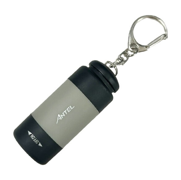 ELPA　充電式キーライト　グレー　リチウムイオン充電池　USB Type-A　昼光色　25lm　HX10LT015GR
