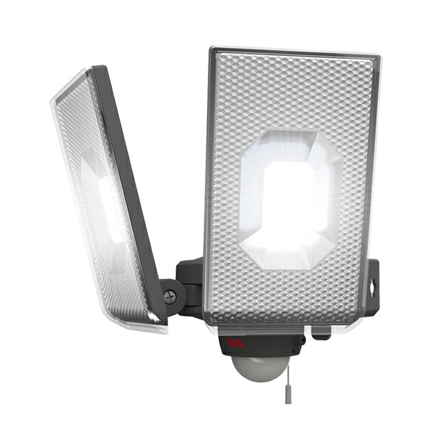 ムサシ　RITEX　スライド型LEDセンサーライト　100V　ACコンセント式　12.5W×2灯　2