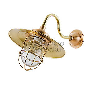 松本船舶　ポーチライトシリーズ　2S号アクアライト　ゴールド（金色）　ランプ付　耐振型白熱電球60W 透明　屋外屋内兼用　E26口金　2SAQG 1