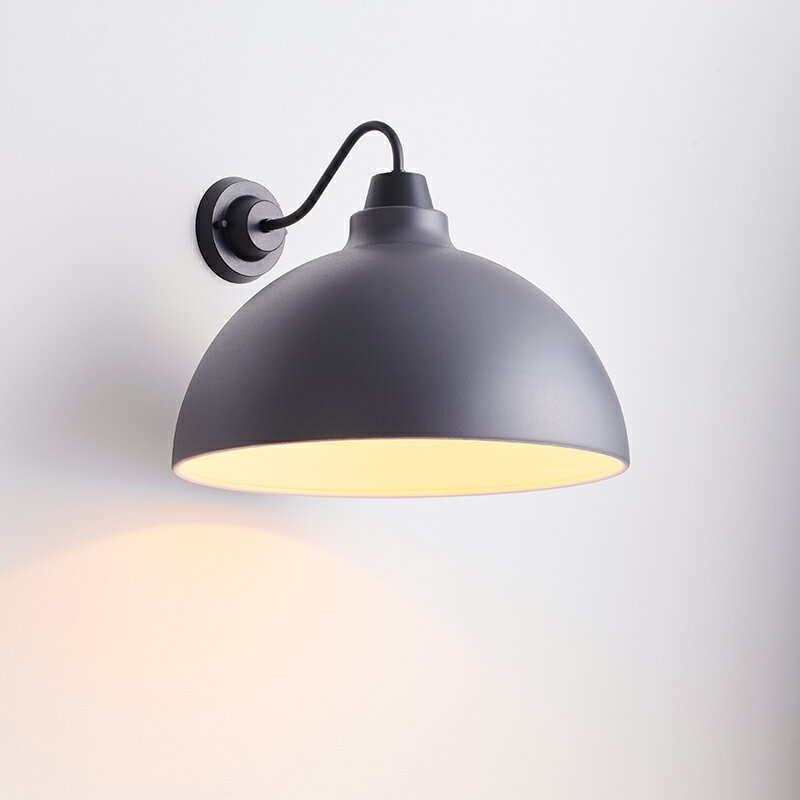 MAXRAY　CRAFT LAMP Bowl S Bracket/クラフトランプ ボウルS　ブラケットライト　直付タイプ　サテンチャコールグレー　E26口金　ランプ別売　MB5044125(OP0169724+OP0170125)