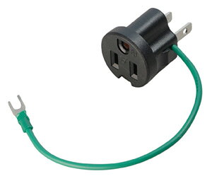 乐天商城 - 明工社　接地アダプター（B形）　耐トラッキングキャップ付　接地2P　15A　125V　ME2985