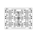 明工社 VVF用ねじなしジョイントボックス 5分岐 緑 結線完了表示付 20A 300V MJ2498M ※受注生産品