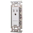 明工社 MLコンセント MLアースターミナル付接地コンセント カバー付 白 15A 125V ML端子 接地分離形 ML1288W