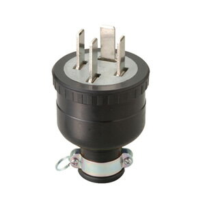 明工社　平刃プラグ　ゴムプラグ　接地3P　50A　250V　端子ねじサイズ：M5　MP2545