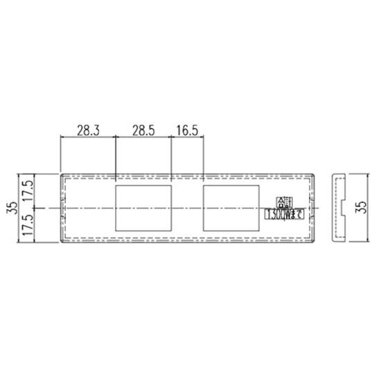 LIXIL　INAX　コンセントプレート 洗面化粧室 部品　2口　（合計1300Wまで）　ブラ...