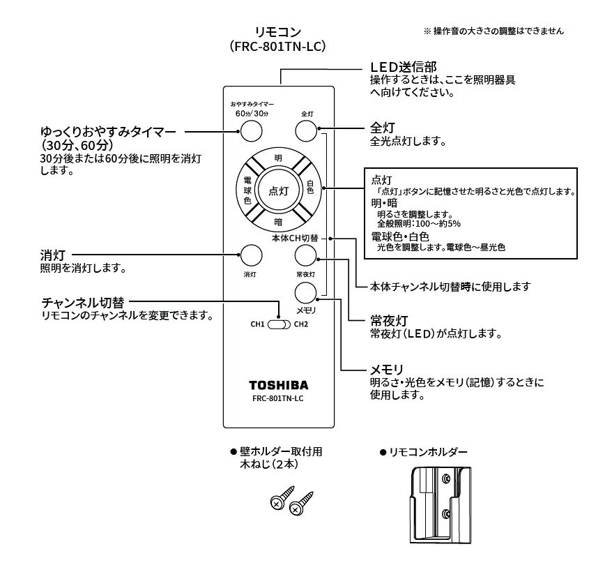 東芝　照明器具用リモコン　シーリングライト用　調光・調色ベーシック　電池別売...