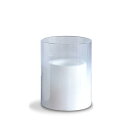 ディクラッセ LED candle Lunga/LEDキャンドル ルンガ TIMER機能付 フリッカーモーション付 ホワイトスモーク Sサイズ LA5400WH