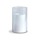 ディクラッセ LED candle Lunga/LEDキャンドル ルンガ TIMER機能付 フリッカーモーション付 ホワイトスモーク Lサイズ LA5401WH