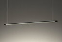 ODELIC シャンデリア LED一体型 埋込穴φ75mm 長さ1510mm FLR40W相当 調光 電球色2700K 黒色(ブラック) OC257234