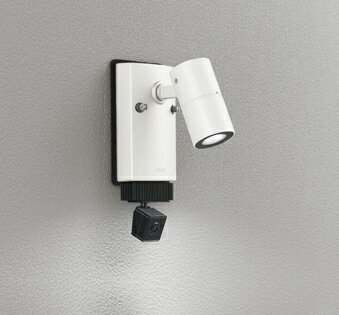 ODELIC　エクステリアライト（ガーデンライト）　スポットライト　防雨型　LED一体型　顔識別カメラ付..