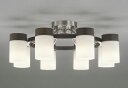 ODELIC シャンデリア 簡易取付 引掛シーリング 電球色〜昼光色 〜12畳 R15高演色LED BT調光・調色 LEDランプ付き OC257068BR