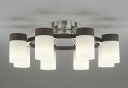 ODELIC　シャンデリア　簡易取付　引掛シーリング　電球色　～12畳　R15高演色LED　LEDランプ付き　OC257068LR