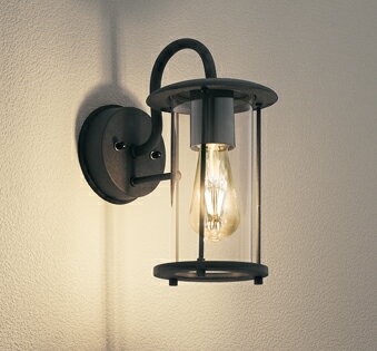 ODELIC　エクステリアライト　ポーチライト　直付　電球色　LED電球フィラメント形　LEDランプ付き　OG264023LC