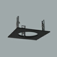 ODELIC　φ125LEDダウンライト角型ホールカバー　埋込穴□175mm　黒（ブラック）　OA253258P1