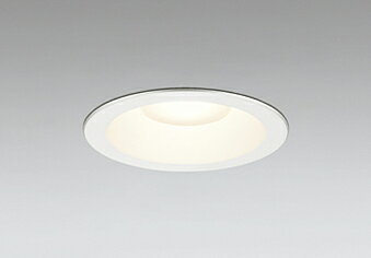 ODELIC　エクステリアライト　屋外用ダウンライト　防雨型　高気密SB　高演色LED　LED一体型　埋込穴φ125mm　白熱灯器具60W相当　電球色2700K　オフホワイト　OD261802R