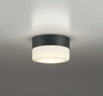 ODELIC バスルームライト(浴室灯) 防雨・防湿型 直付 高演色LED LEDランプ付 白熱灯器具60W相当 電球色2700K 黒(ブラック) OW2690...