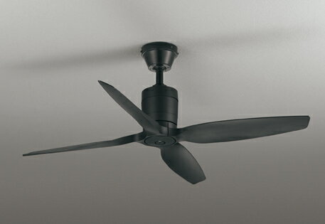 Interior Fans - ODELIC　シーリングファン　DC MOTOR FAN　パイプ吊り　簡易結線型　リモコン付　黒（ブラック）　WF031