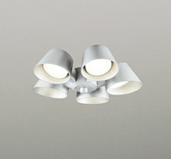 Interior Fans - ODELIC　シーリングファン　灯具　遮光セードタイプ・5灯　〜6畳　高演色LED　温白色3500K　ファン本体別売　マットシルバー　WF229WR