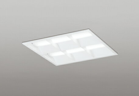 ODELIC　LEDベースライト　埋込穴□450mm　昼白色　FHP32W×4灯相当　LEDユニット付き　XD466031P2B