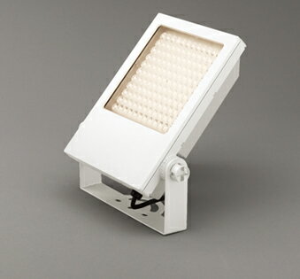 ODELIC LEDエクステリアスポットライト スクエアライト 水銀灯700W相当 屋外用 ナロー 防雨型 オフホワイト 電球色 LED一体型 XG454059