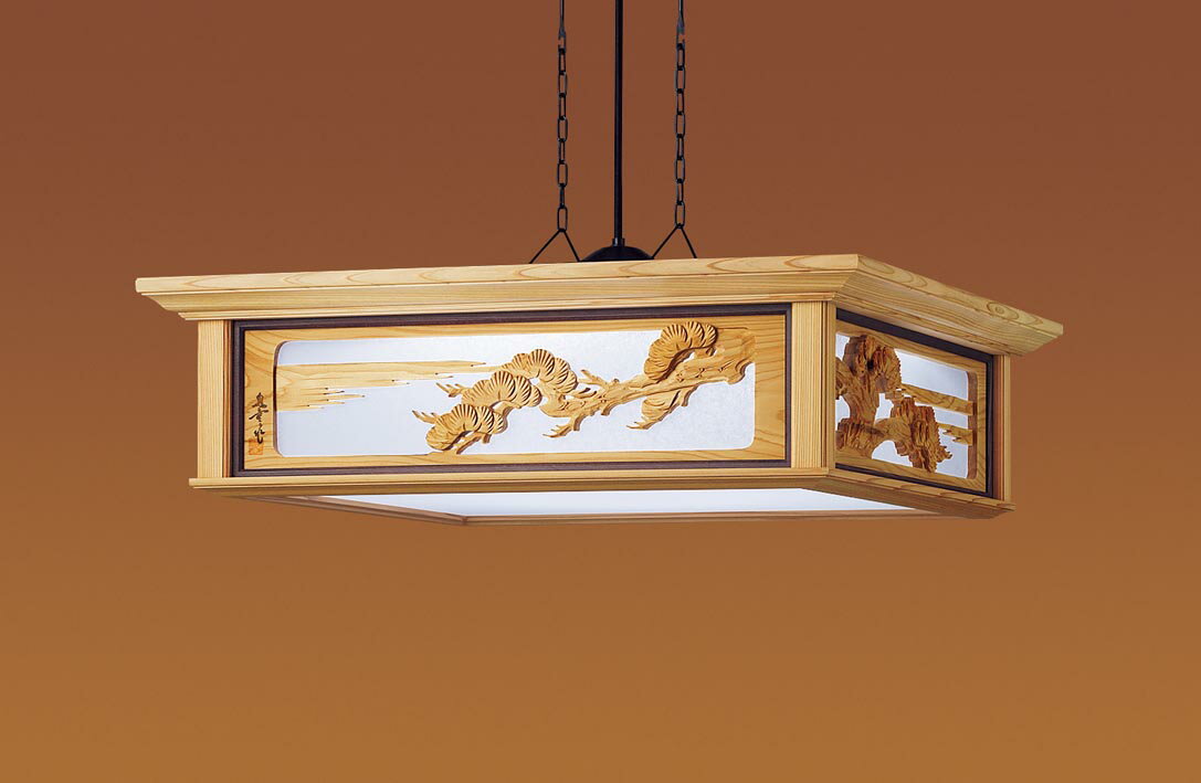 パナソニック 天井照明器具 ペンダントライト 引掛シーリング 和風 書院 〜8畳 調光・調色 昼光色〜電球色 LED内蔵 専用リモコン付 LGBZ6215K ※...