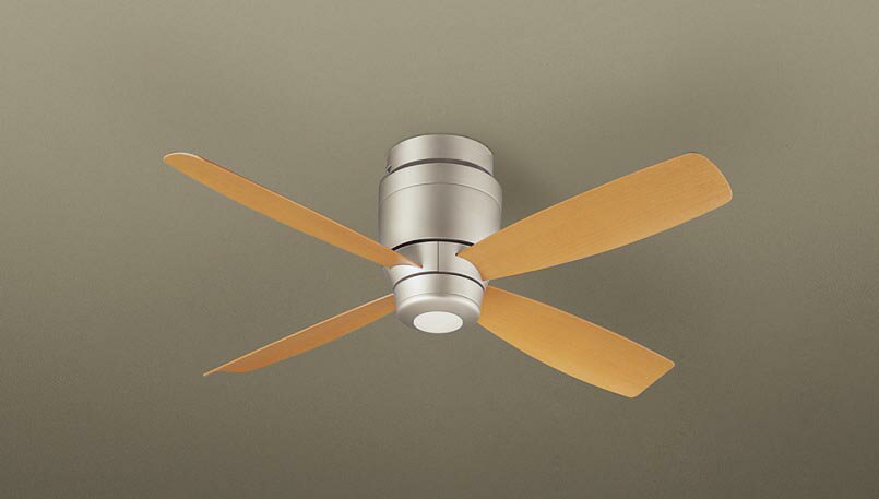 パナソニック　シーリングファン　天井直付型　ローゼット取付（簡易取付）　DCモータータイプ　風量4段切替　リモコン付　SP7077