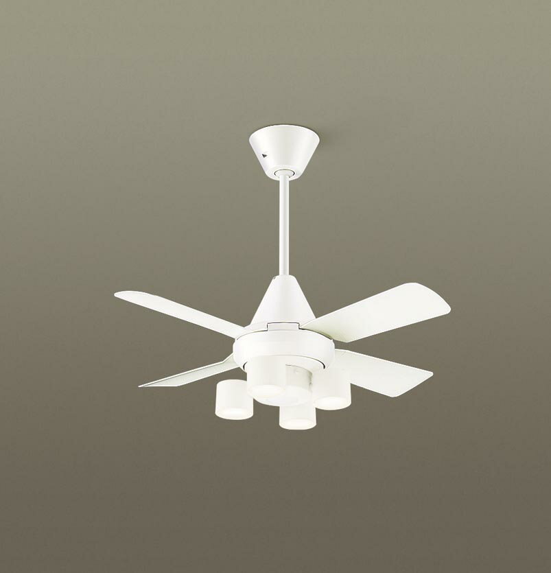 パナソニック シーリングファン 天井吊下型 直付ボルト取付専用 ACモータータイプ 電球色 60形電球4灯器具相当(ランプ付) 風量4段切替 リモコン付 XS9...