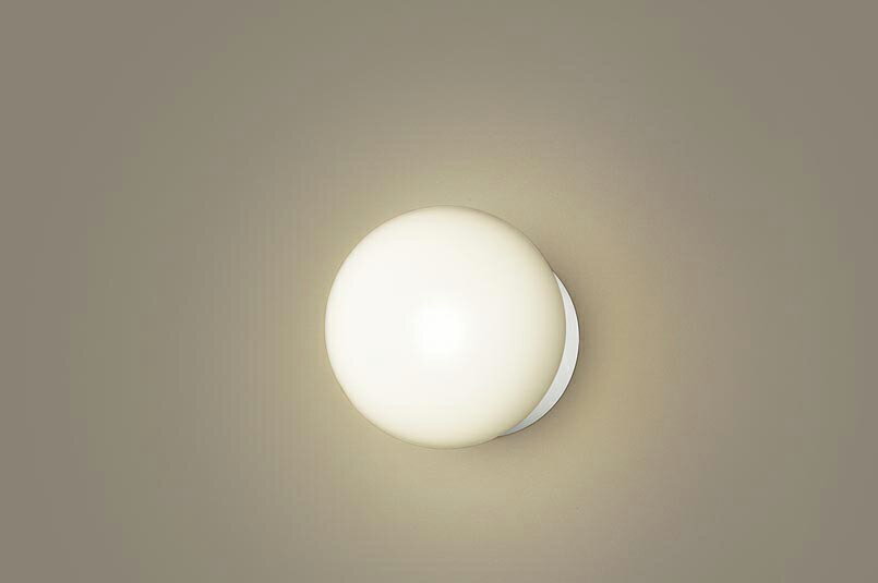 パナソニック 天井直付型・壁直付型 LED(電球色) ポーチライト・浴室灯 LED電球交換型・防湿型・防雨型 白熱電球40形1灯器具相当 ランプ付 LGW850...