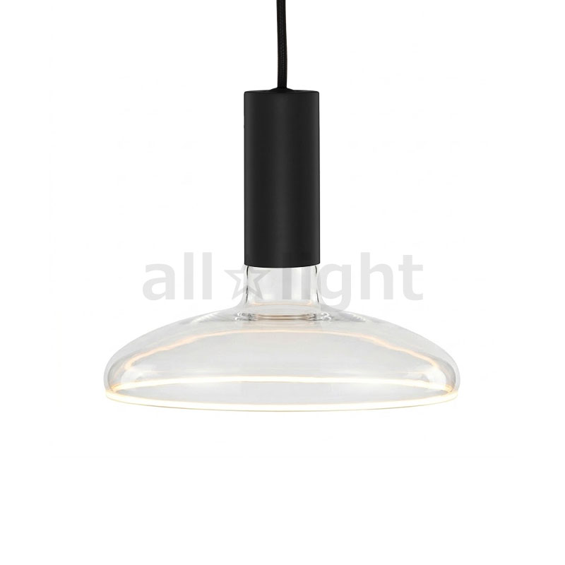 well lit　ウェルリット　ペンダントライト+LEDランプセット　SPIN PENDANT+AZURE　調光　引掛シーリング　全光束460lm　6W　電球色2200K　本体:BLACK/ブラック　LEDランプ:AZURE ORBIT　SPINPENDANTBLACK+AZUREORBIT
