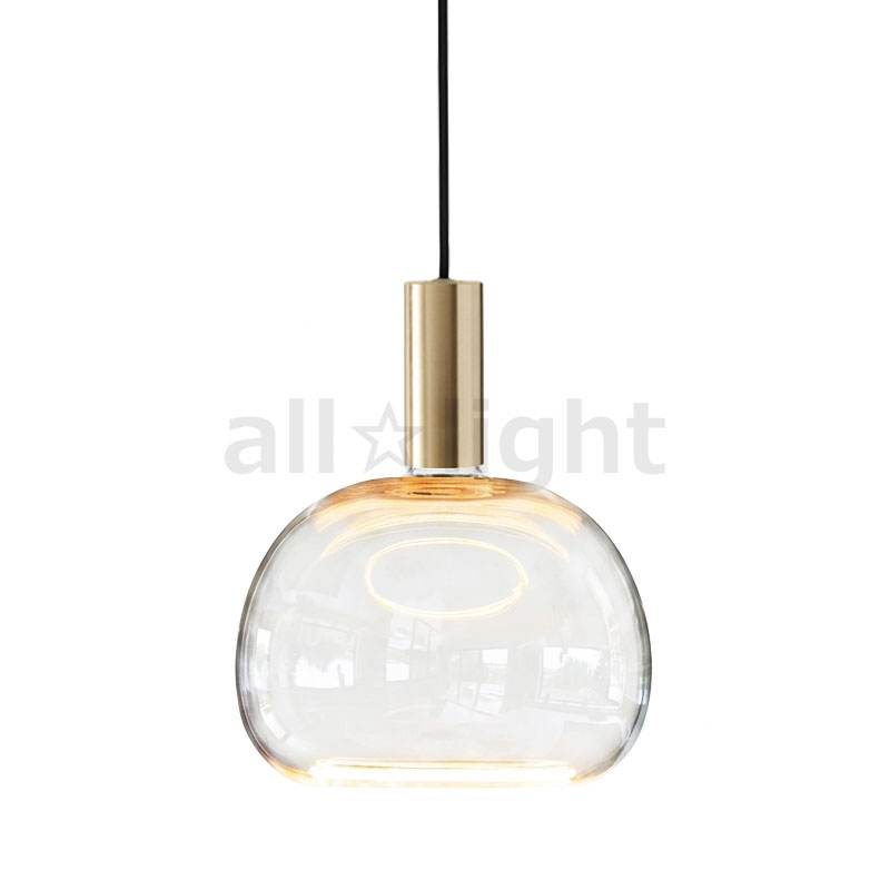 well lit　ウェルリット　ペンダントライト+LEDランプセット　SPIN PENDANT+AZURE　調光　引掛シーリング　全光束430lm　6W　電球色2200K　本体:BRASS/ブラス　LEDランプ:AZURE SOFT　SPINPENDANTBRASS+AZURESOFT