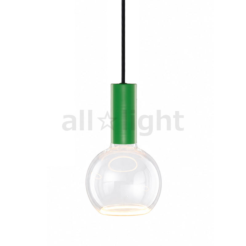 well lit　ウェルリット　ペンダントライト+LEDランプセット　SPIN PENDANT+AZURE　調光　引掛シーリング　全光束400lm　6W　電球色2200K　本体:GREEN SERENE/グリーンセリーン　LEDランプ:AZURE ORB　SPINPENDANTGREENSERENE+AZUREORB